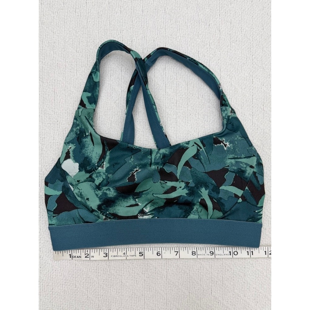 Patagonia Womens Teal Abstract Print Sports Bra and Cropped Leggings Set Small - Picture 11 of 14
